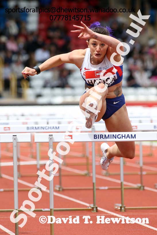 Womens 100 metres hurdles, British Championships, Birmingham. Photo: David T. Hewitson/Sports for All Pics